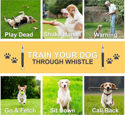 2 Pack Ultrasonic Dog Whistles - Stop Dog Barking, Professional Silent Recall Training Whistle, Ultra-Wide Frequency for All Dog Breeds