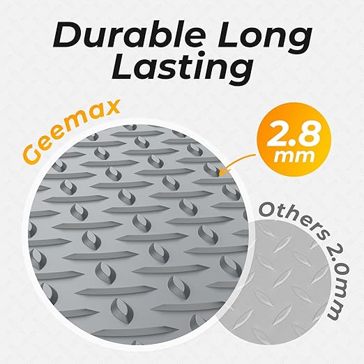 7.8 x 20 FT Garage Floor Mat, 2.8mm Thickness Diamond Plate Vinyl Garage Flooring Roll for Under Car, Large Size 156 SQFT for Large SUVs, MPV, Pickup Truck