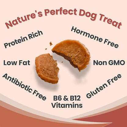 Farm To Pet - Dog Training Treats Chicken & Turkey Chip Protein Pack, 100% All Natural, Single Ingredient Training Treats, Made in USA, for Small, Medium, and Large Dogs