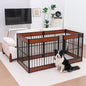 Dog Playpen, 35.4" Height Dog Pen Indoor, Heavy Duty, Safe and Sturdy, Furniture Style Puppy Pen