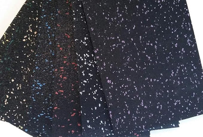 American Floor Mats 1/4in (7mm) Thick 10% Red 4' x 25' Heavy Duty Rubber Rolls, Protective Exercise Mats, Home Gym Rubber Flooring