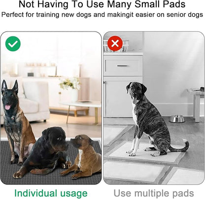 ELEGX Extra Large 54"x37" 25 Pcs Odor-Control Super Absorbency Charcoal Pee Pads for Dogs,Leak-Proof Pet Training Pee Pads,Thicken Disposable Potty Pads Puppy Training Pads for Cats Rabbits