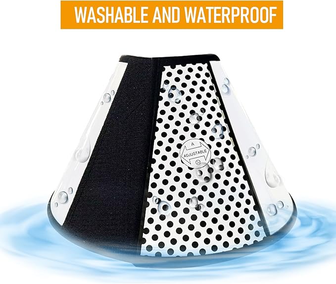 Adjustable Dog Cone Collar After Surgery Soft Cone of Shame Alternatives for Dog Cat Puppy Plastic Elizabethan Collar for Dogs from Licking Biting Scratching Wounds(XL,Neck:13-14.2in)