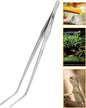 15 Inches Heavy Duty Reptile Feeding Tongs, Curved Aquarium Tweezers, Reptile Tongs, Fish Feeding Tongs, Reptile Feeding Tweezers, Long Tweezers for Aquarium and Terrarium