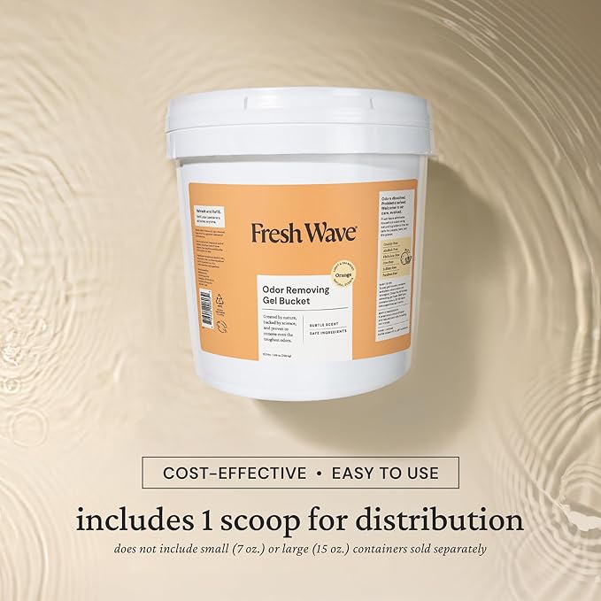 Fresh Wave Odor Removing Gel Bucket, 15.5 lb. (248 oz.) | Orange Scent Refill