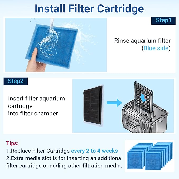 16 Pack Aquarium Filter Cartridges Compatiable with Penguin PRO Power Filters 200 275 350 375, Rite Size C Filter Cartridges Replacement