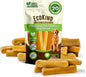 Ecokind Himalayan Chews, Healthy Treats, Odorless, Rawhide Free, Long Lasting Dog Bones for Aggressive Chewers, Indoors & Outdoor Use, Made in The Himalayas, Large (Pack of 20)