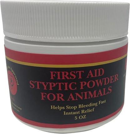 G.B.S 5 oz Styptic Powder for Dogs, Cats & Birds – Quick Blood Clotting for Nail Clipping, Minor Cuts, Tail Docking & Wing Clipping – Pet First Aid Hemostatic Powder with Sealed Top & Scoop (3)