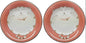 JapanBargain 2476, Set of 2 Japanese Round Porcelain Appetizer Plate for Dessert Cake Snack Maneki Neko Smiling Lucky Cat Pattern for Cat Lovers Made in Japan, 6.5-inch, Pink
