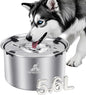 Dog Water Bowl No Spill, 5.6L/1.5 Gallon No Drip Slow Drinking Dog Water Bowl Dispenser Spill Proof, Large Stainless Steel Slobber Stopper for Messy Drinkers, Small Medium & Large Dogs