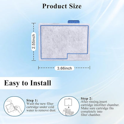 16 Pack Small Filter Cartridge Compatible with Aqueon, Aquarium Fish Tank Filter Cartridges Replacement for QuietFlow E Internal Power Filter Size 10 and Minibow Aquarium Filters Size 1/2.5/5 Gallon