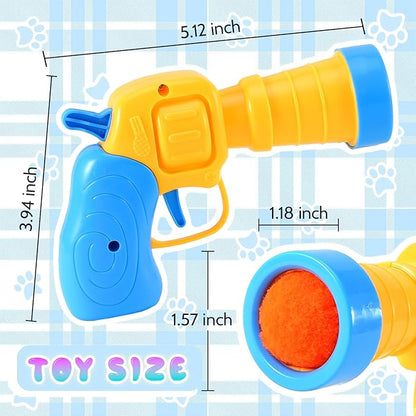 21Pcs Cat Ball Toy Launcher - Includes 20 Colorful Plush Cat Balls and Exciting Launcher Set，Funny Interactive Cat Toys for Bored Indoor Adult Cats, Cute Kitten Kitty Toys