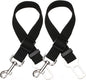 Elisel Elisel 2 Packs Adjustable Length Pet Dog Cat car seat Belt Pet seat Belt Pet Accessories for Dogs Cats and Pets (Black)