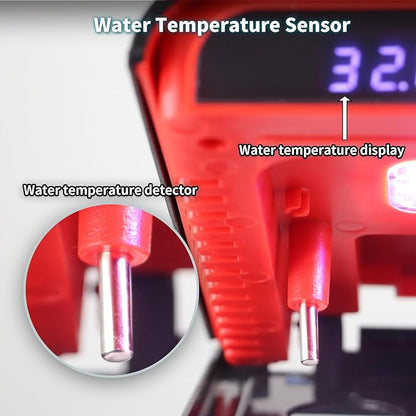 20 Gallon Fish Tank, Large Betta Tank with Glass Aquarium Starter Kits Self Cleaning with 3 Types of LED Lights and Filter Water Pump, Ultra Quiet Decoration Kids Room Gift Decor