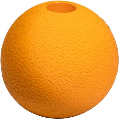 Amazon Basics Dog Toys, Interactive Fetch Rubber Balls, (Pack of 2), 3 inch, Blue, Orange