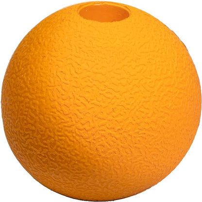 Amazon Basics Dog Toys, Interactive Fetch Rubber Balls, (Pack of 3), 2.5 inch, Blue, Orange