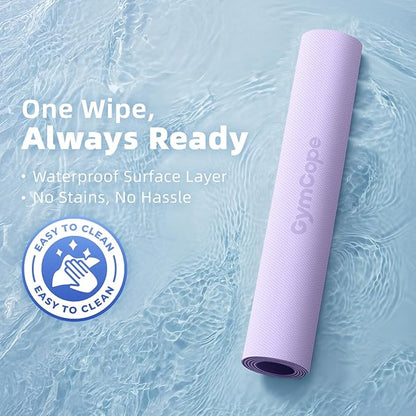 Extra Large Yoga Mat - 72"x35", 72"x48", 78"x57" - Wide TPE Exercise Mat for Home, Stretching, Couples & Family Workouts - 6-12mm Thick, Non-Slip & Waterproof - with Carry Bag and Straps