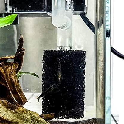 6X Pre-Filter Sponge for Aquarium Shrimp Fry Fish Tank Filter Pump Prefilter Sponge Replacement Foam Cover 2.4 X 1.4 Inch with 0.4" Hole Diameter