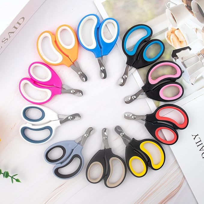 20 Pcs Cat Nail Clipper Bulk Kitten Claw Trimmer Pet Nail Cutter Claw Care for Cats, Kittens, Bunny, Puppy, Rabbit, Gatos, and More