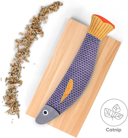 4Pcs Catnip Toy, Plush Cat Toys with Jingly Bell, Bite Resistant Chew Toys, Catnip Filled Cartoon Cat Teething Chew Toy for All Cats