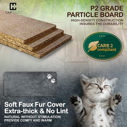 Extra Large 80-Inch Tall Cat Tree w/Widened Perch for Large Cats, Big Cat Tower Indoor, Modern Multi-Level Activity Tower with Scratching Posts, Condos, Baskets, Hammock, Scratching Ramps