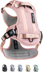 2025 New Edition, Fei & Eve MagEase Dog Harness - 3-Second Magnetic Buckles | 3-Point No-Pull Control | Heavy-Duty 900D Nylon | Dual Safety Handles | Breathable Mesh | Adjustable Fit | Medium, Pink