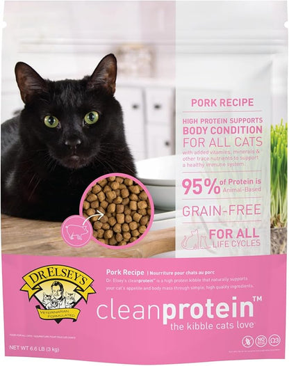 Dr. Elsey's cleanprotein Pork Cat Kibble 6.6lb. Bag