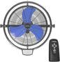 20 Inch Wall Metal Fan Pro Series Remote Control, High Velocity Wall Mount Fans for Commercial, Residential, Warehouse, Covered Patio, Shop, Garage, Barn 3 Speed 5200 CFM UL Safety Listed