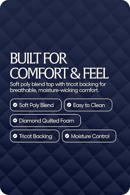 Equinavia Harstad Dressage Saddle Pad | Classic & Durable | Moisture-Wicking Tricot Backing