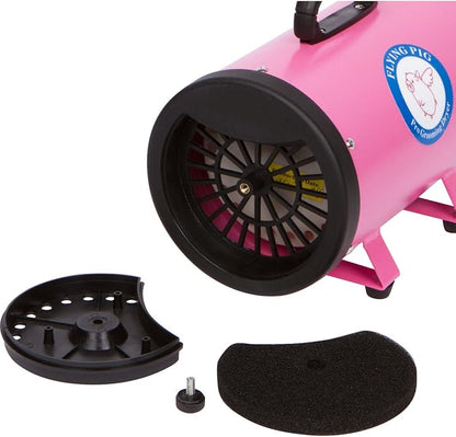 Flying Pig High Velocity Dog Pet Grooming Dryer w/Heater (Model: Flying One, Pink)