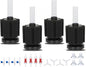 ALEGI 4pcs Large Aquarium Sponge Filter with Suction Cups, Check Valves for Breeding Fry Betta Shrimp Fish Tank (Small up to 10-20Gal 4 Pcs)