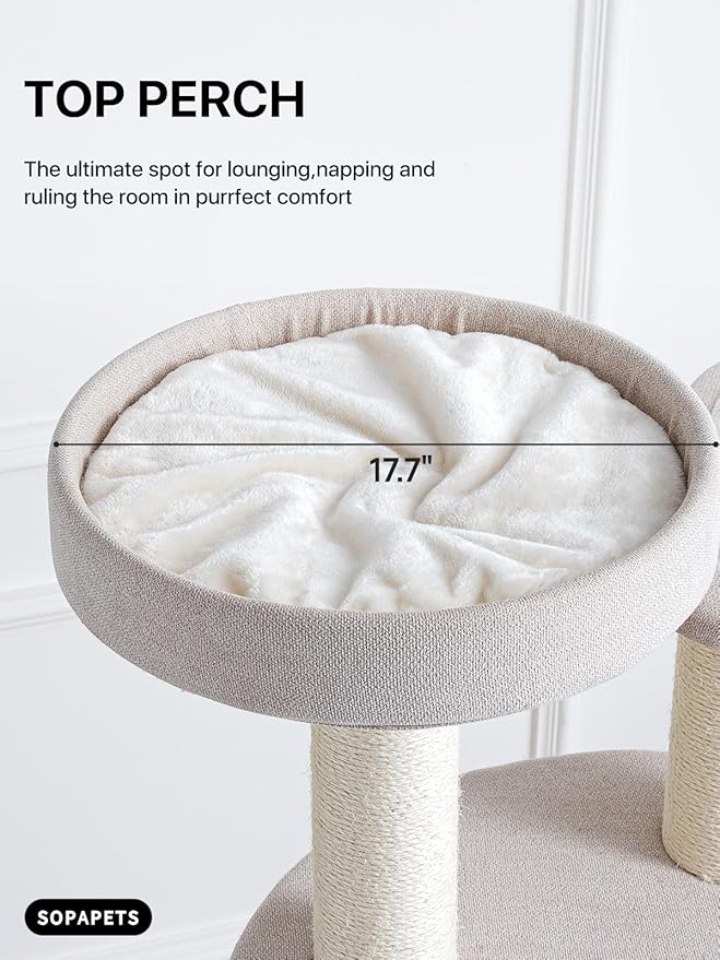 Extra Large Cat Tree for Maine Coon,65 Inches Tall Cat Tree Tower for Indoor Cats Large Adult 20 lbs,XXL Heavy Duty Luxury Sturdy Cat House with Big Hammock,Sisal Scratching Post,Condo