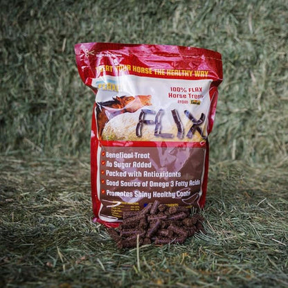 Flix 9 lb, 100% Flaxseed Healthy Treats for Horses, High in Omega-3