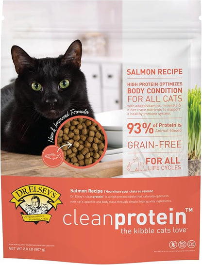 Dr. Elsey'S Cleanprotein Salmon Formula Dry Cat Food, 2 Pound (Pack of 1)