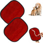 2PCS Electrostatic Pet Grooming Gloves, Reusable Hair Remover for Dog Cat Fur on Clothes Furniture Car Seat/Red