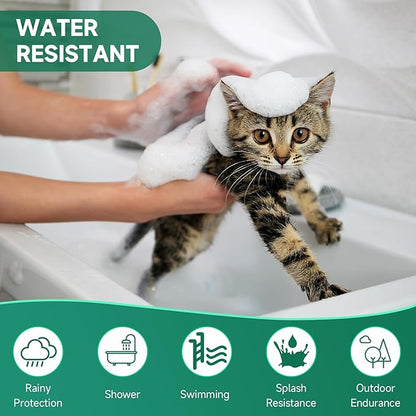 4 Pack Flea Collar for Cats, Cat Flea and Tick Treatment, 8 Months Protection Flea and Tick Prevention for Cats, Waterproof Cat Flea Collar, Adjustable Cat Flea and Tick Collar for Cats Kittens, Black