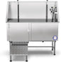 Flying Pig 62" Stainless Steel Pet Dog Grooming Bath Tub with Walk-in Ramp & Accessories (Left Door/Right Drain)
