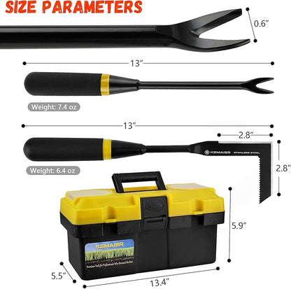 7 - Piece Gardening Tools Set, Stainless Steel Gardening Tools, Heavy - duty Hand Gardening Tools with a Toolbox, Suitable for Gardening Planting and Weeding, Gardening Gifts for Women and Men