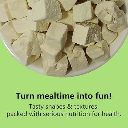 Freeze-Dried Tofu Hamster Treats, Grain-Free & Healthy Chews, High Protein Natural Snacks for Small Pets, Rabbits, Gerbils, Mice Degus, Chinchilla, 4.5 oz Pack