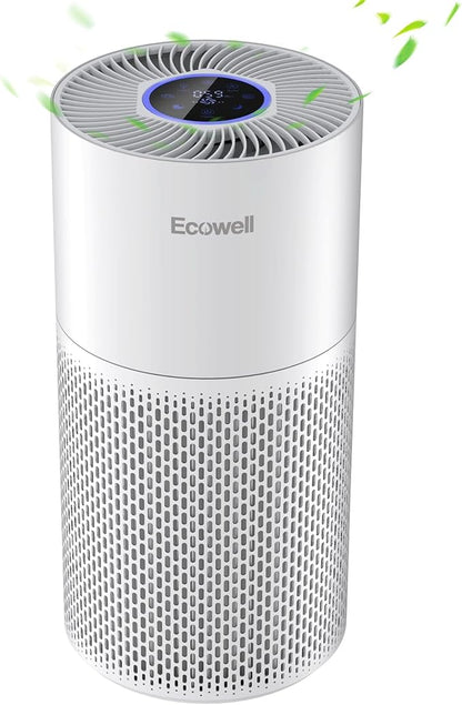 Air Purifiers for Home Large Room Cover 1640 sq.ft, Air Purifiers for Bedroom H13 True HEPA Filter Air Cleaner to Removes 99.97% Mold Pollen Smoke Pet Dander Dust Odor, ECOWELL Model: EAP360