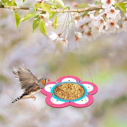 Fennoral 4 Pack Bird Feeder Kits for Kids Make Your Own Bird Feeders Wooden Art and Craft for Girls Boys Ornaments DIY to Paint Craft for Spring Garden Outdoor Decoration Summer Activities Project