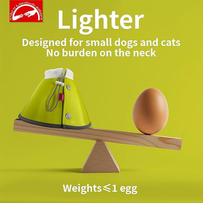 Agape Soft Dog Cone for Small Dogs & Cats, Comfy Dogs Recovery Collar After Surgery, Adjustable E Collar Alternative to Stop Licking, Protective Elizabethan Cones for Pup&Kitty, Comfortable Dog Cones