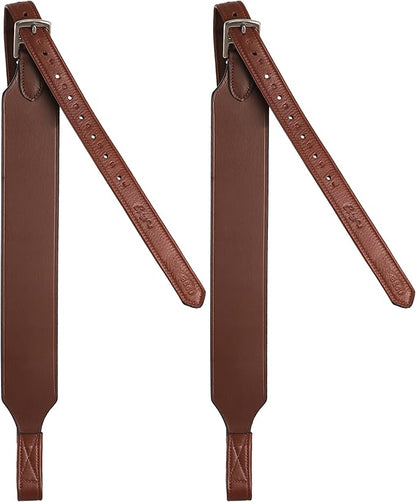 Exion Wide Stability Stirrup Leathers for English Saddles | Premium Cowhide Leather | Enhanced Leg Stability & Comfort | Sizes: 48" to 62"