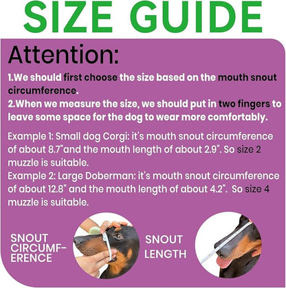 Glow-in-The-Dark Dog Muzzle, Basket Muzzle for Small Medium Large Dogs,Anti-Biting Chewing, Lightweight Cage Design,Allows Drinking & Panting,for Grooming & Training (Transparent Size M)