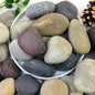 40lbs Natural River Rocks, 2-3" Premium Pebbles for Garden and Landscape Design, Hand-Picked Smooth Stones for Fish Tank, Flower Pots, Indoor Water Fountains, Pathways, Backyard