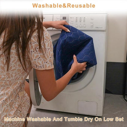 2Pack Dog Pads Washable 53”x65”, Extra Large Puppy Pads Waterproof, Super Absorption, Anti Skid Whelping Pad for Puppy Pen