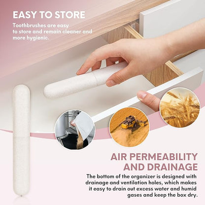 4 Pcs Dual-Sided Cat Toothbrush with Micro Brush Head, Ultra Soft Nano Bristles Pet Toothbrush Kit, Kitten/Puppy Toothbrushes