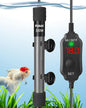300W Adjustable Aquarium Heater Super Short Submersible Fish Tank Heater Fish Heater with LED Digital Display Thermostat, for Tanks 40-60 Gallons