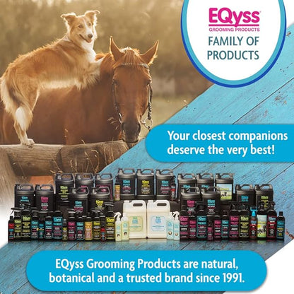 EQyss Premier Equine Conditioner - Moisturize Skin, Detangle Horse's Mane, Tail, & Coat, Add Shine, Tangle-Free Brushing, Minimize Flyaways (128 oz)
