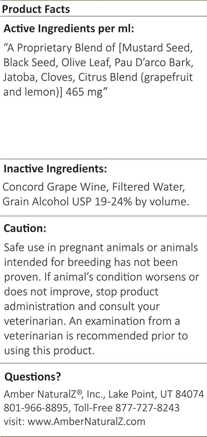 Amber NaturalZ Kochi Free Herbal Supplement for Dogs, Cats, Birds, Guinea Pigs, and Rabbits | Pet Herbal Supplement for Healthy Stool Support | 1 Fluid Ounce Glass Bottle | Manufactured in The USA